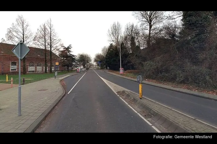 Wegafsluitingen bij bushalte Dijkweg Honselersdijk