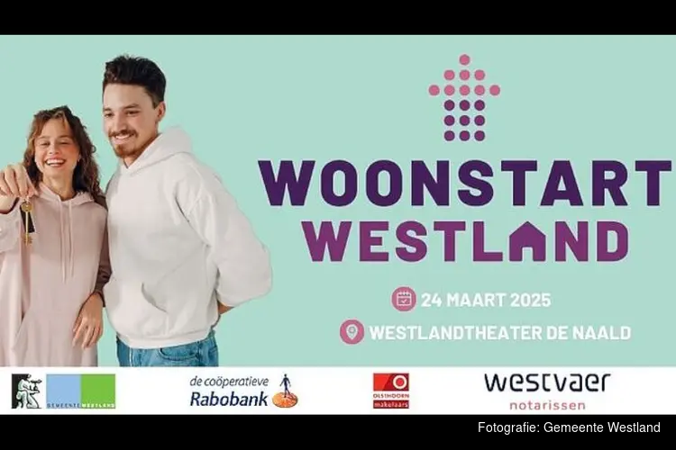 Tweede editie van Woonstart Westland op maandag 24 maart